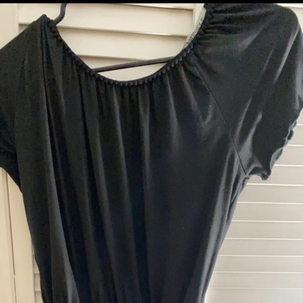 Black short romper